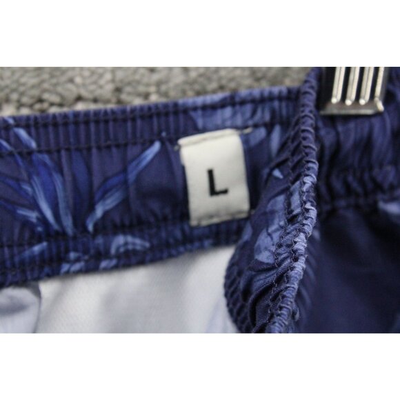 Jack & Jones Board Shorts Mens Navy Blue Floral Pattern Drawstring Surfing Large - Picture 5 of 8